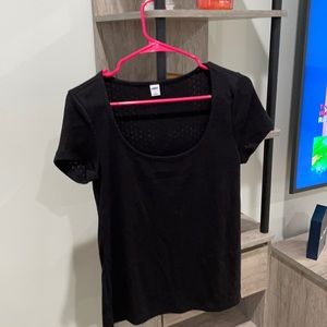 Black top from old navy. Size medium. With tags.